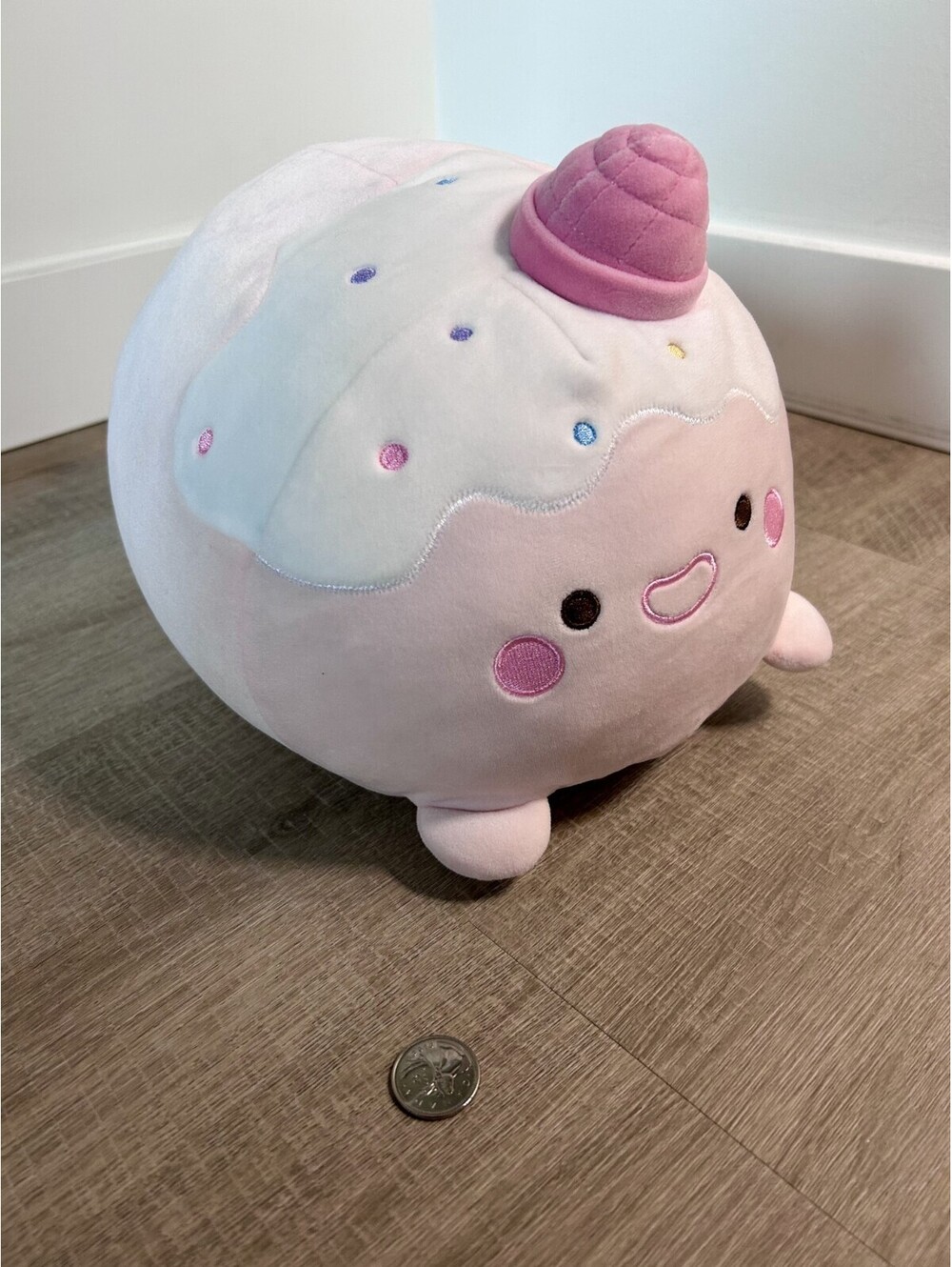 RARE MINISO Yummy Yummy Food Series Pink Strawberry Cute Soft Plush Toy Dessert